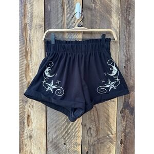 Academia Stars and Moon Shorts Size M Stage Concert Embroidered‎ Corduroy Gothic